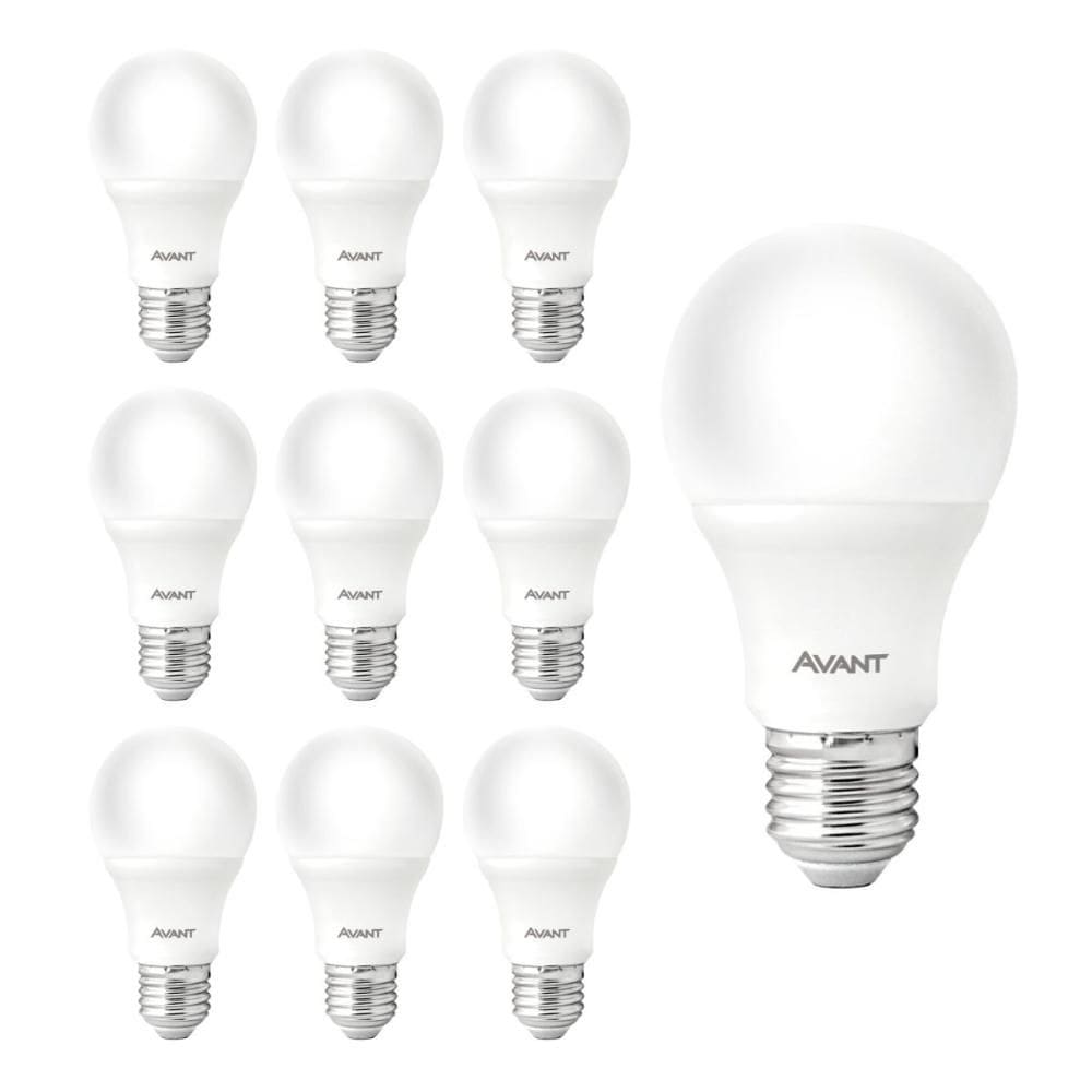 Lâmpada Led Avant 12W 3000k E27 Bivolt 10 Unidades