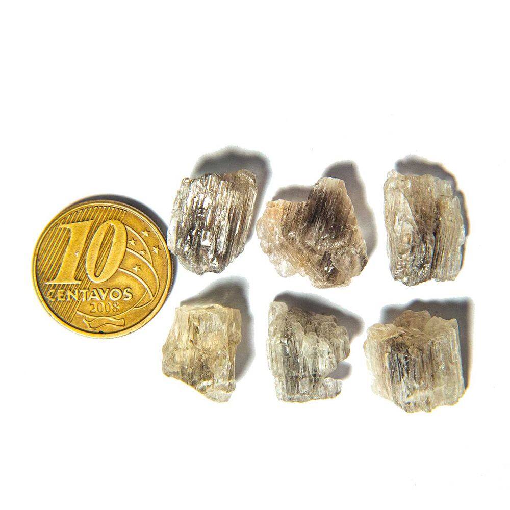 05 Escapolita Bicolor Marialita Pedra Natural 8 a 10ct