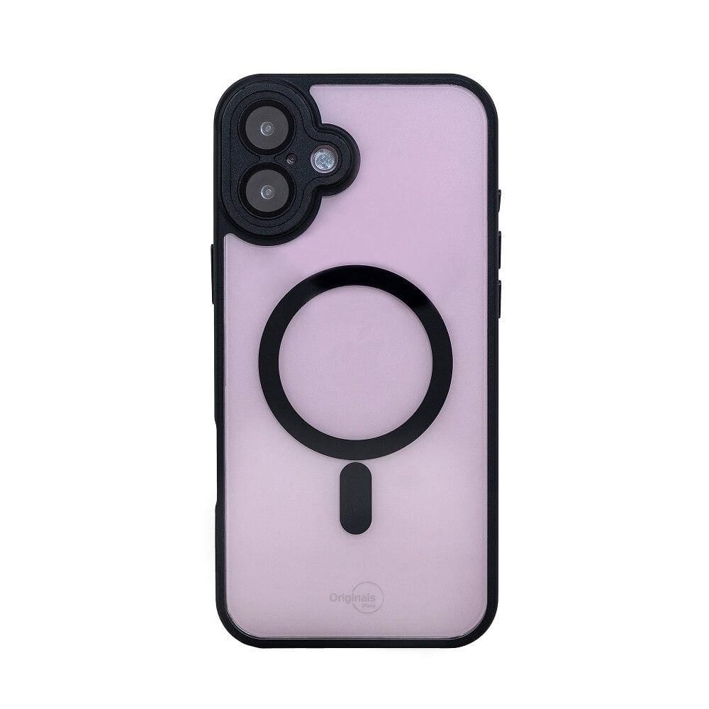 Capa iPhone 16 Originais iPlace, Poli com Proteção de Câmera e Indução, Preta