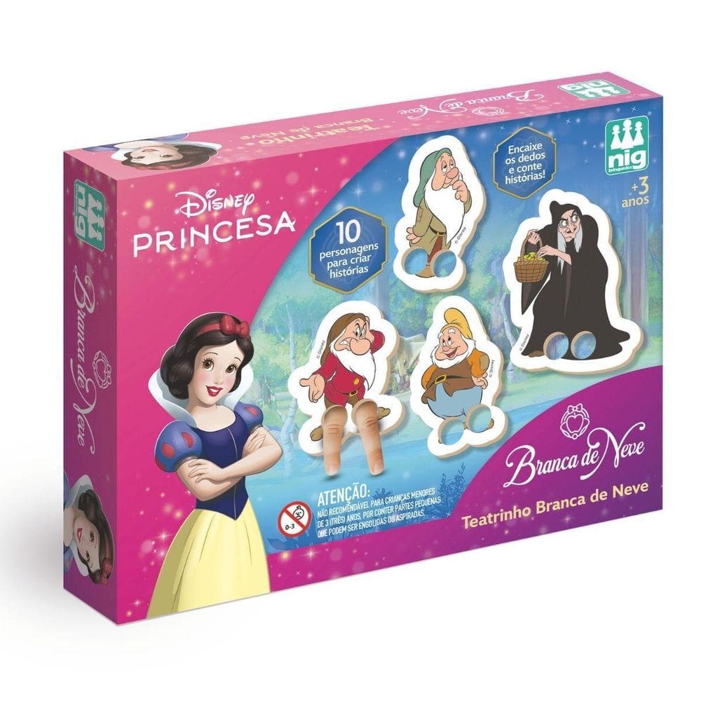 Jogo Teatrinho Branca De Neve Em Mdf 4128 - Nig Brinquedos