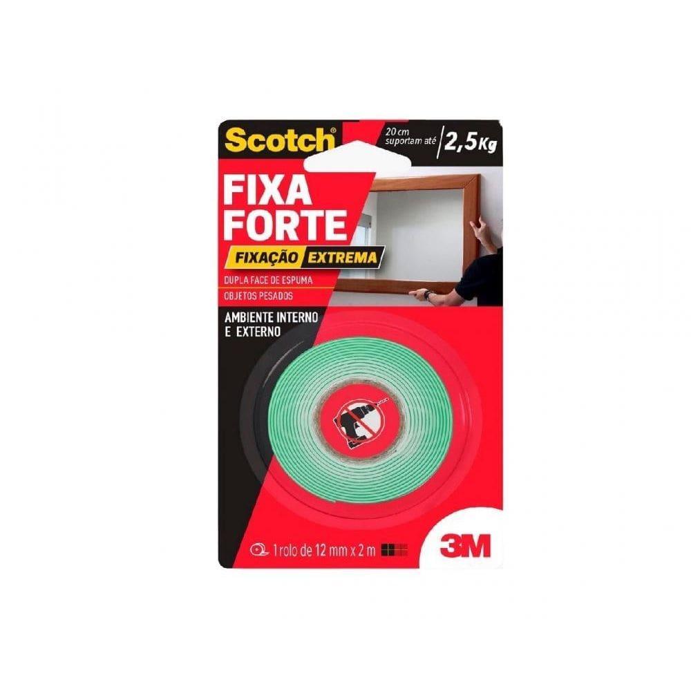 Fita Dupla Face 3M Fixa Forte Extreme 12Mmx2M