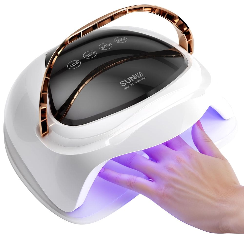 Lâmpada de unhas LED UV AJELU 248W Secador de unhas para polimento de gel