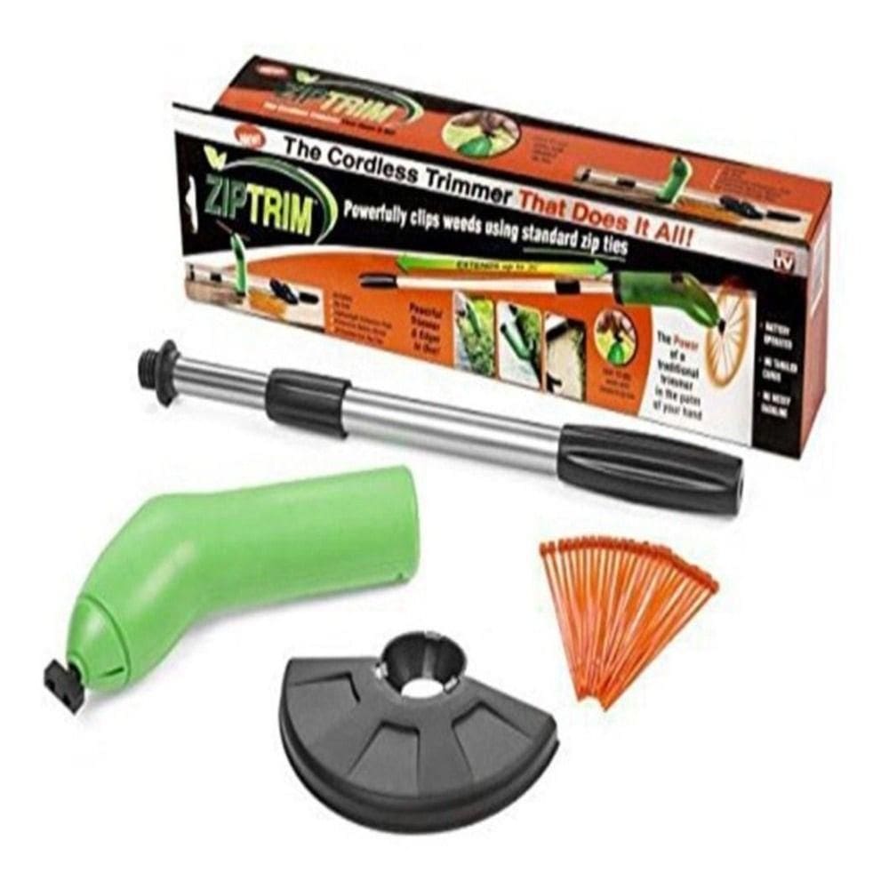 Kit Aparador Cortador De Grama Eletrico Sem Fio Para Jardim Muro E Gramado Portatil Retratil E De Mao Completo A Pilha