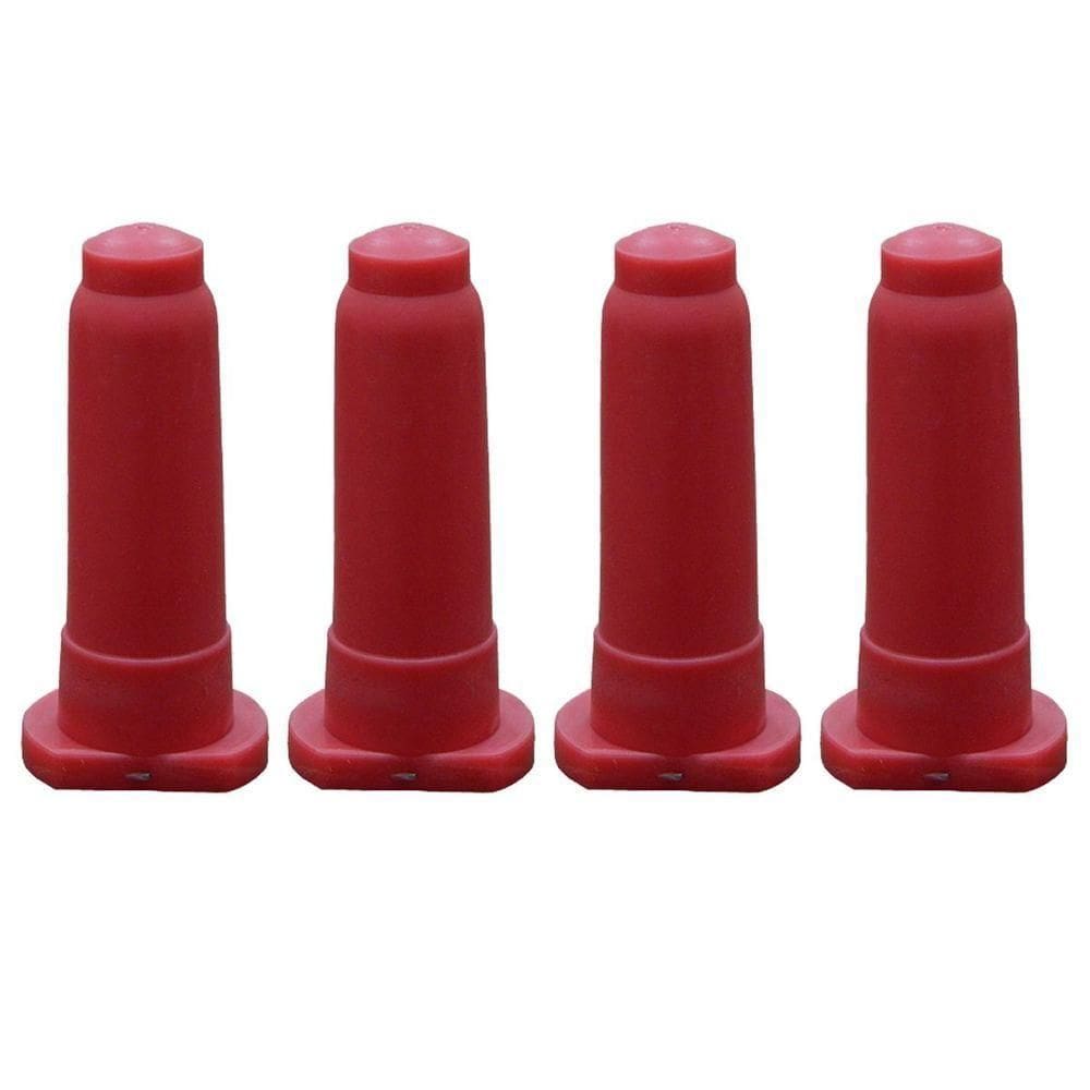 Bico Alimentador Mamadeira Baspan Vermelho Bezerros 4un