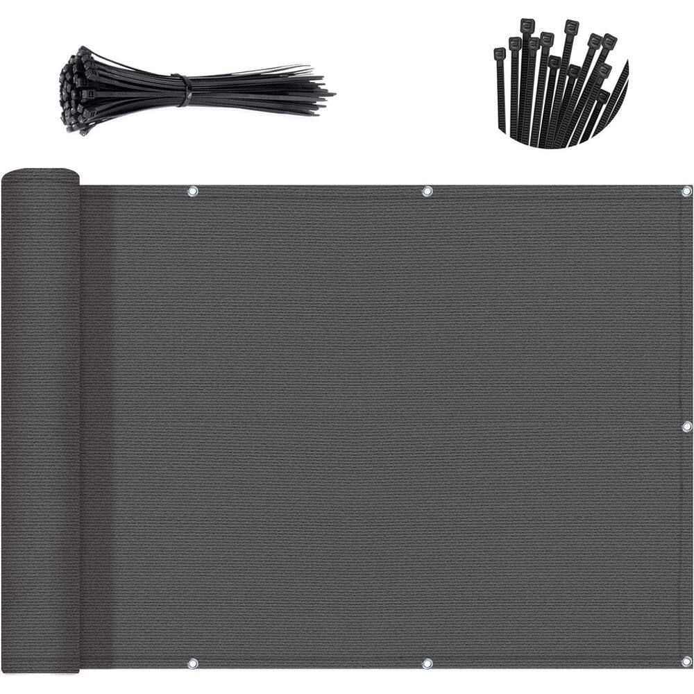 Tela de privacidade para varanda SUNNY GUARD cinza escuro 80x365cm