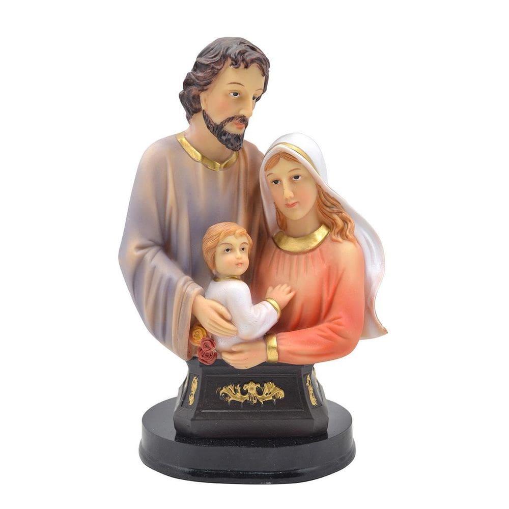Sagrada Familia Busto De Resina Decorativa 14Cm