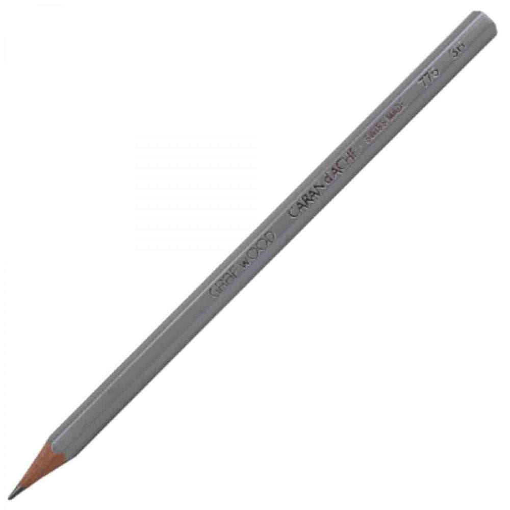 Lapis Grafite Graduado Grafwood 775 Caran D Ache 3H