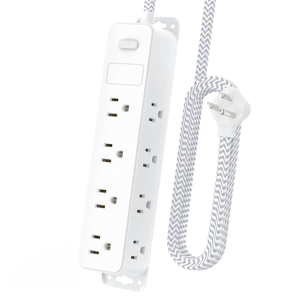 Protetor de sobretensão Power Strip DYZYCLICAL 12 tomadas AC, cabo de 5 pés