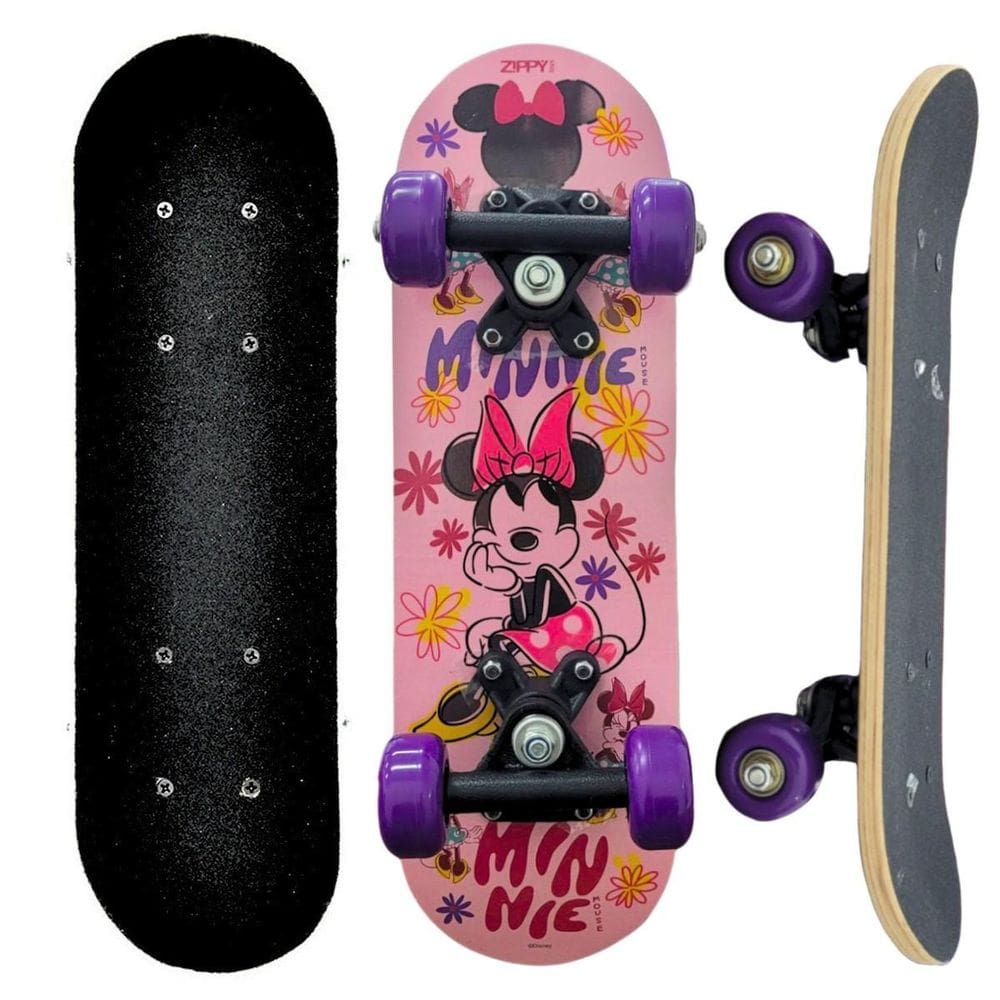Mini Skate Infantil Estampado Disney Suporta Até 30 Kg