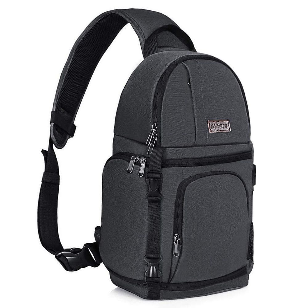 Bolsa tipo estilingue para câmera MOSISO DSLR/SLR/Mirrorless Space Grey