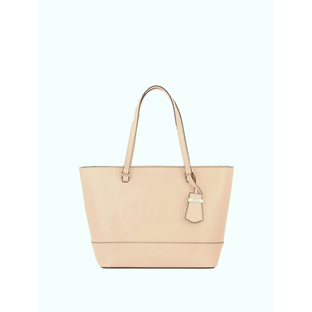 Bolsa De Ombro Bege Guess Haddington Com Chaveiro