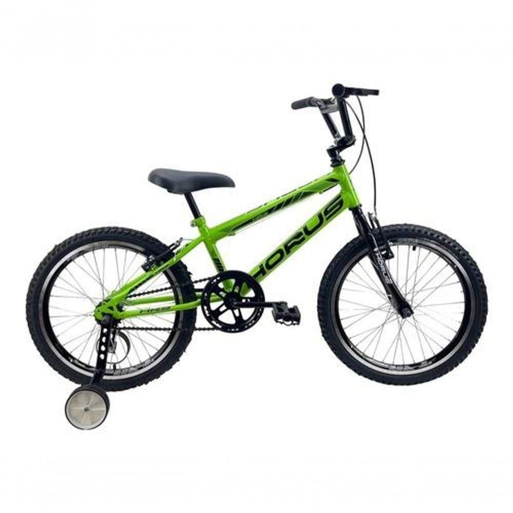 Bicicleta Infantil Aro 20 Bmx + Rodinha Lateral Verde