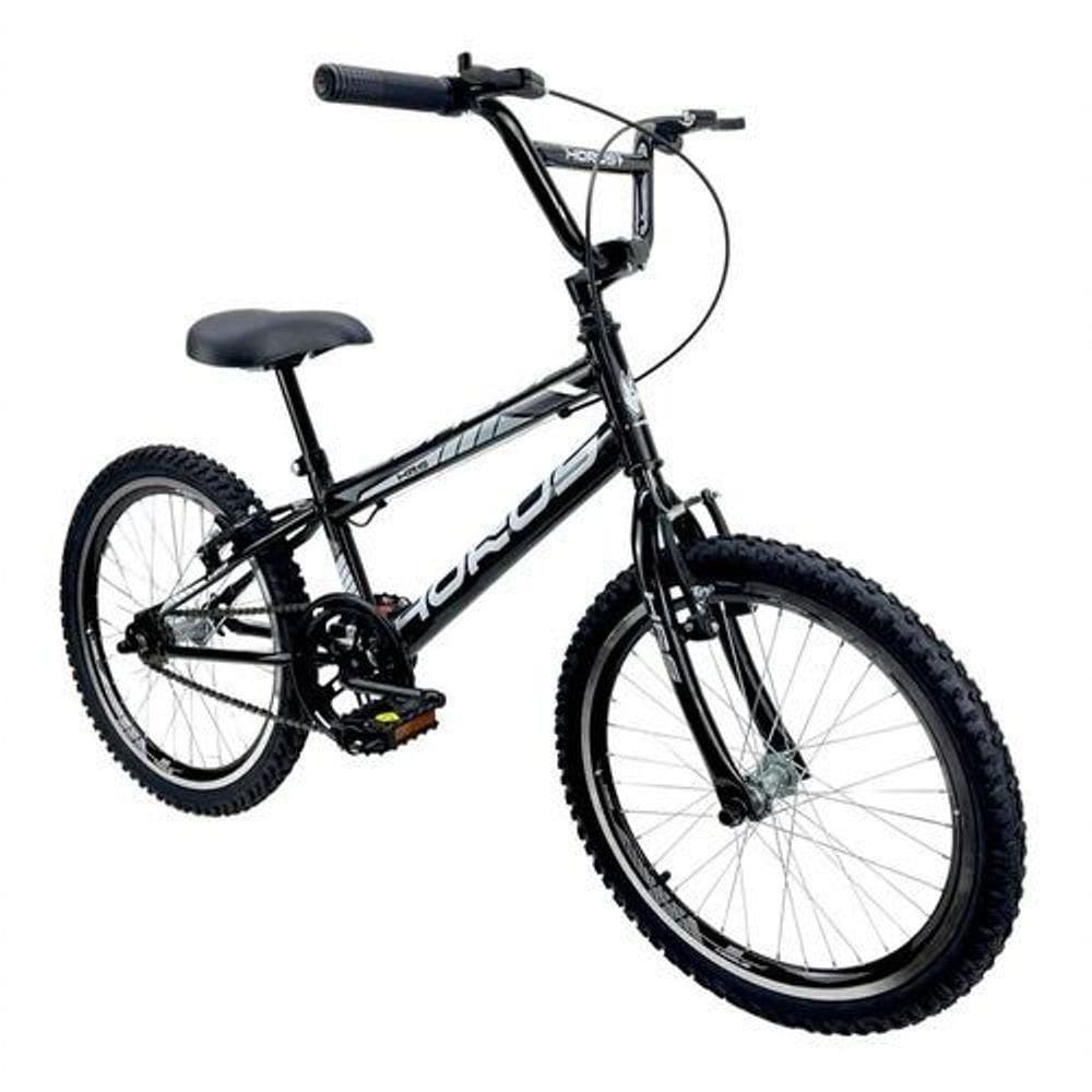 Bicicleta Infantil Aro 20 Bmx + Rodinha Lateral Preto