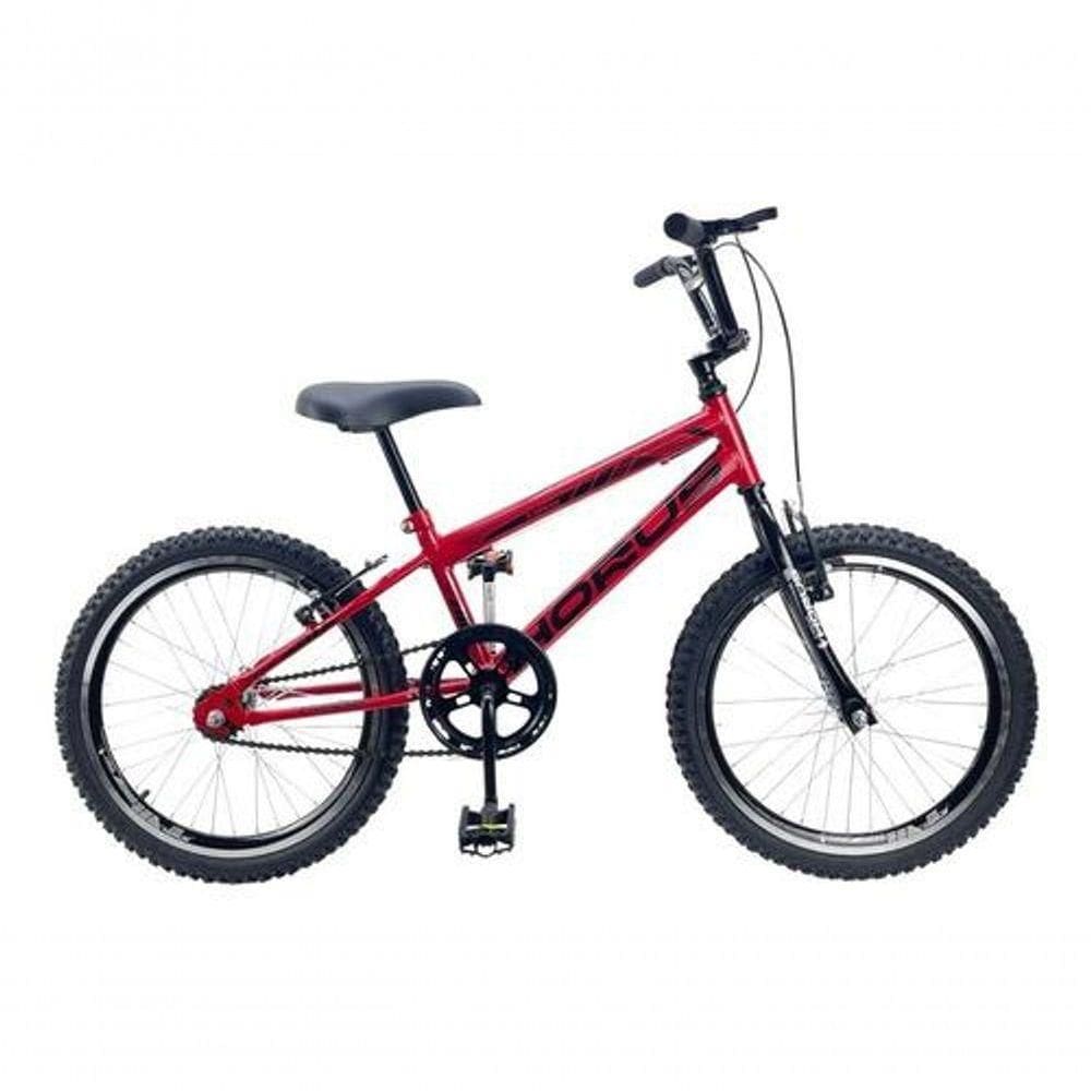 Bicicleta Infantil Aro 20 Bmx + Rodinha Lateral Vermelho