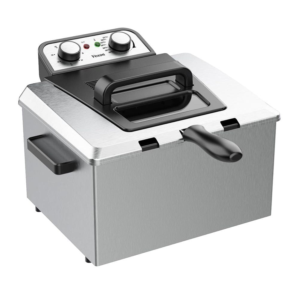 Fritadeira Vexon 5L elétrica de 1800 W com cestos de temperatura ajustável