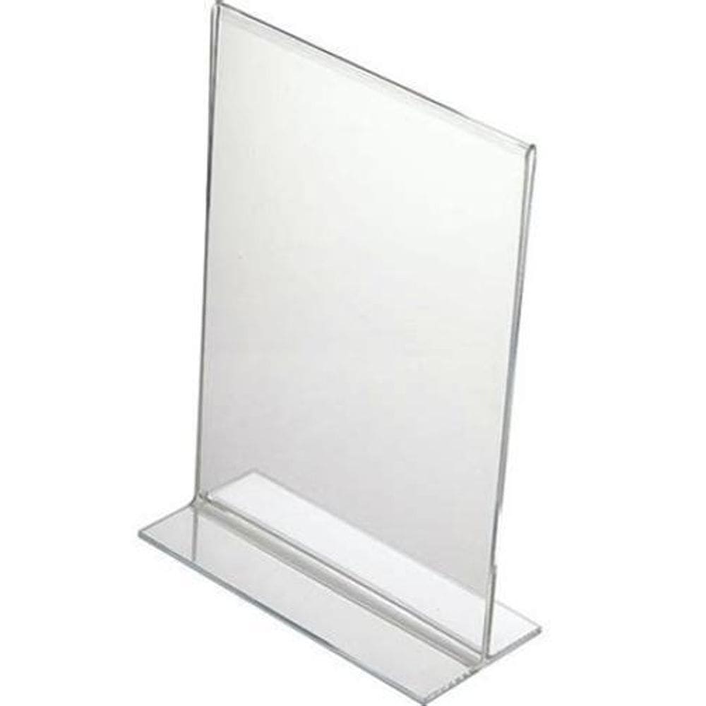 Display A4 T em Acrílico para Balcão ou Mesa 3 Peças