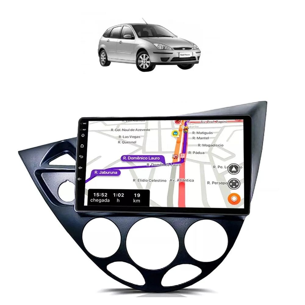 Kit Multimídia Focus 2003 04 05 06 07 08 9 Carplay Androidauto CM9 Faaftech