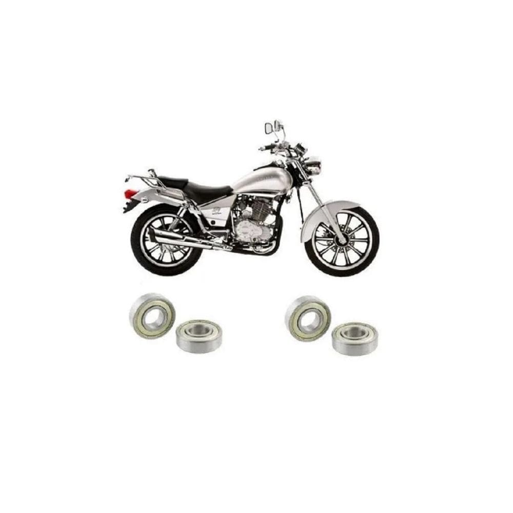 Kit Rolamentos Roda Dianteira E Roda Traseira Kansas 150