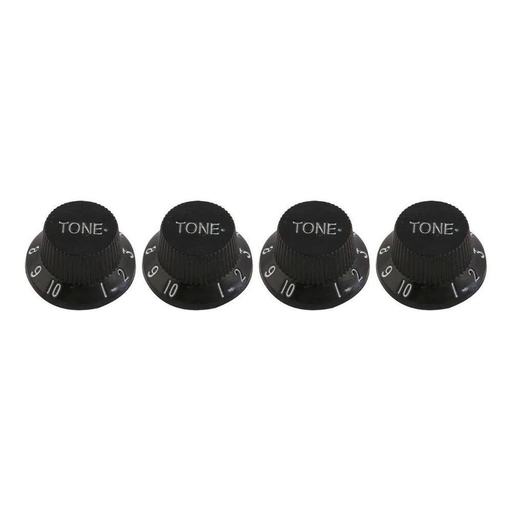 Knobs Para Guitarra Stratocaster Andaluz 2 Vol + 2Ton Preto