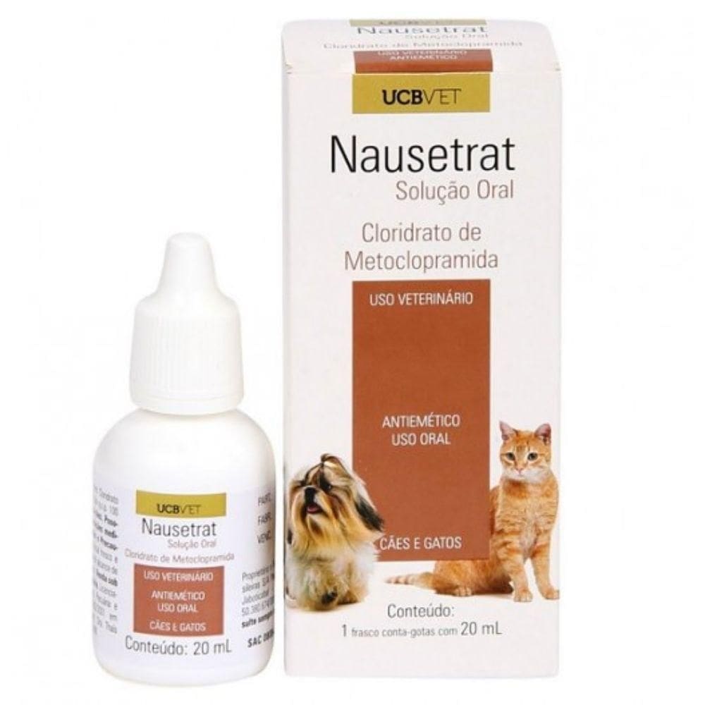 Nausetrat Oral 20Ml   Enjoo De Cães E Gatos
