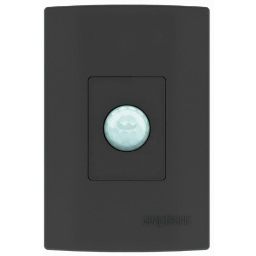 Sensor De Presenca Microcontrolado,180G,S Chave,C Foto Preto