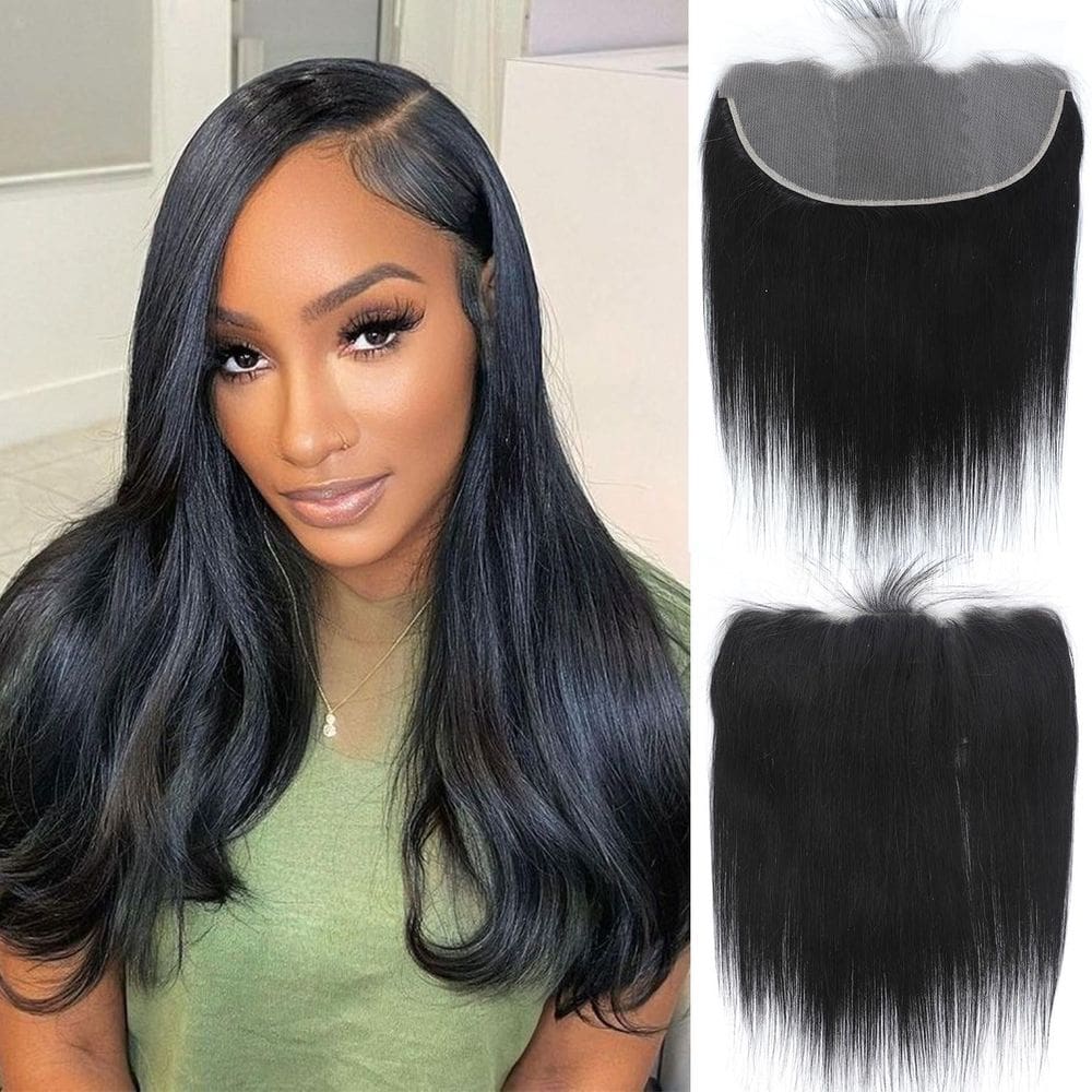 Lace Frontal DSEKCAIN HD 13x6 Cabelo humano reto 30-50cm