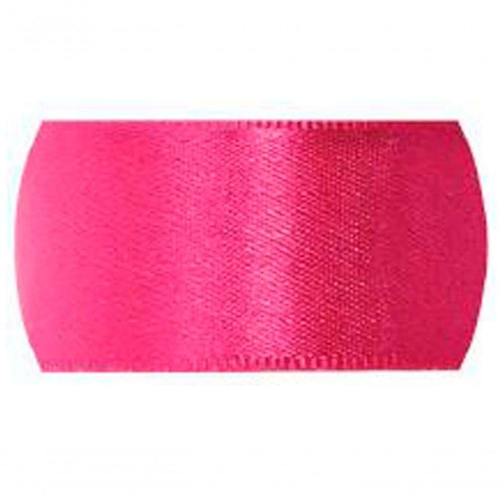 Fita De Cetim Progresso Face Simples, Rolo C/ 100m, 7mm, Rosa Citríco - Cf001.279