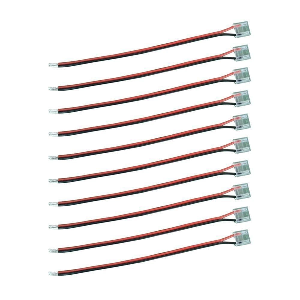 Kit 10 Emendas Conector De Saída Astraled Para Fita De Led 8mm Em-031