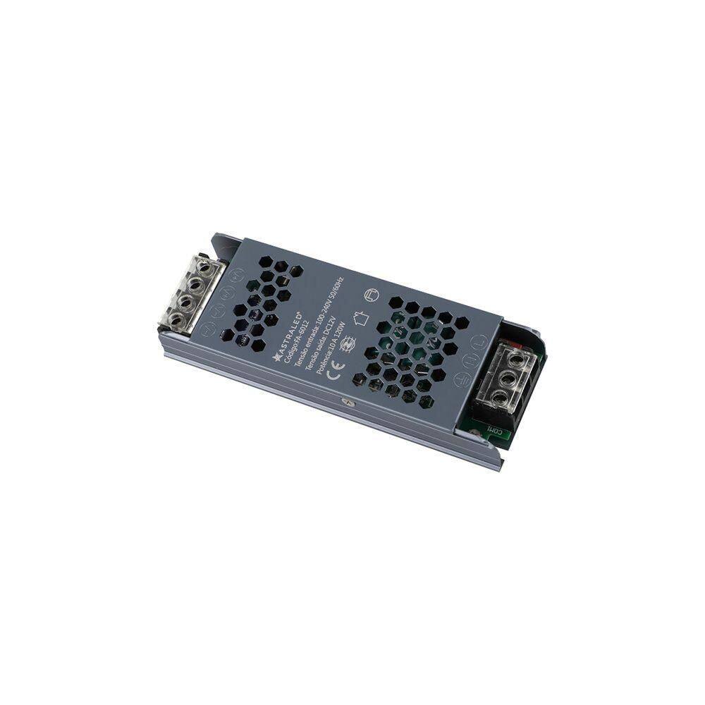 Fonte De Alimentação Slim Chaveada Astraled 12v 10a / 120w Bivolt Fa-6012