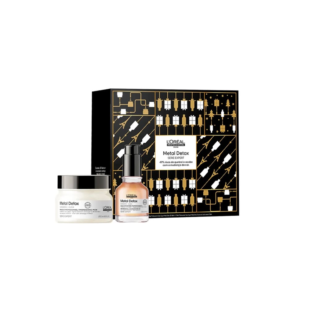 Kit Loreal Metal Detox Mascara 250ml + Óleo 50ml