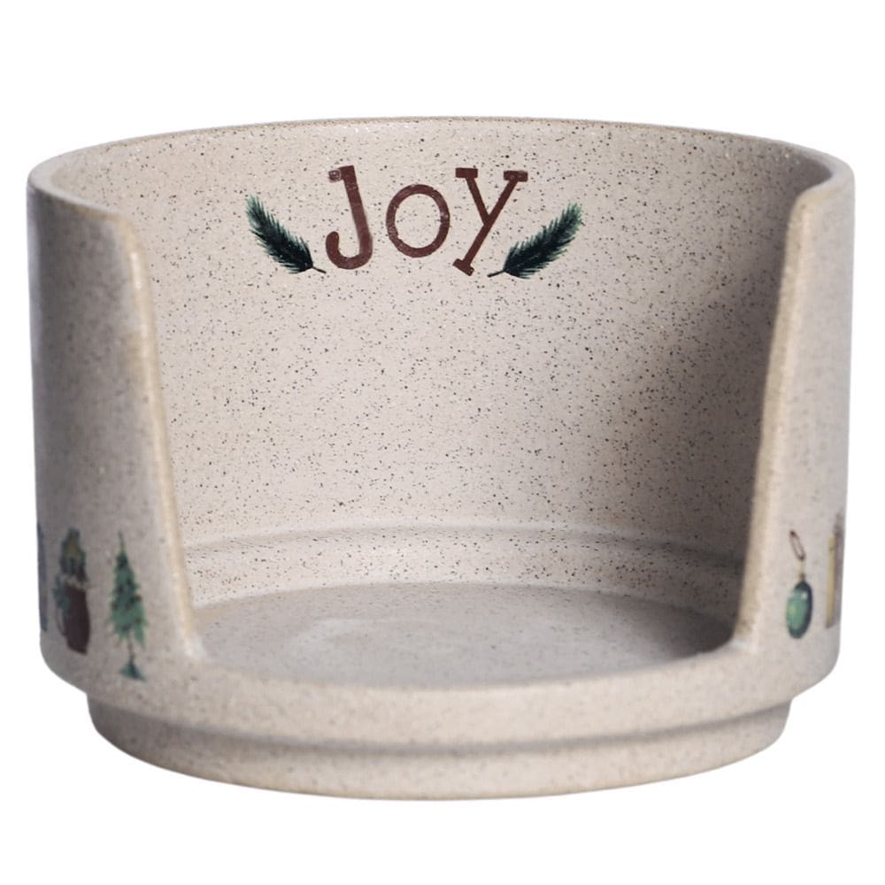 Porta Panetone Ceramica Joy Bege 11,5X17 Silveira