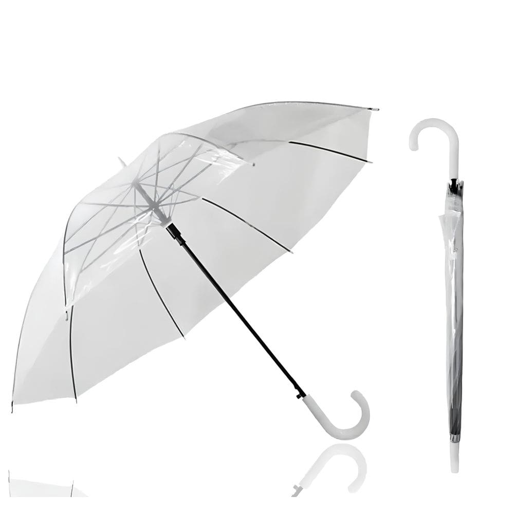 Guarda Chuva Transparente 8 Varetas Reforçado