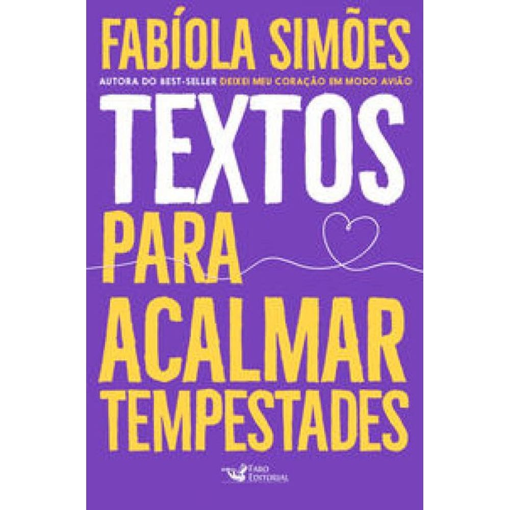Livro Textos Para Acalmar Tempestades