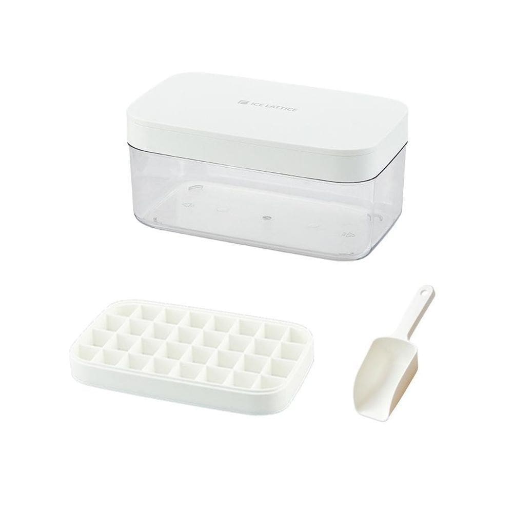 Bandeja De Silicone Cubos De Gelo Com Tampa E Caixa