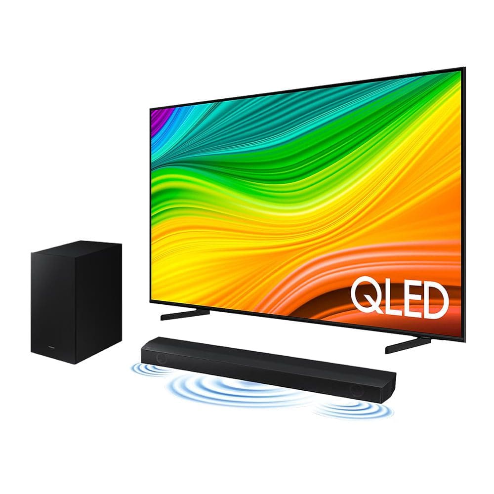 Smart TV 65\" QLED 4K 65Q60D 2024 + Soundbar HW-B550