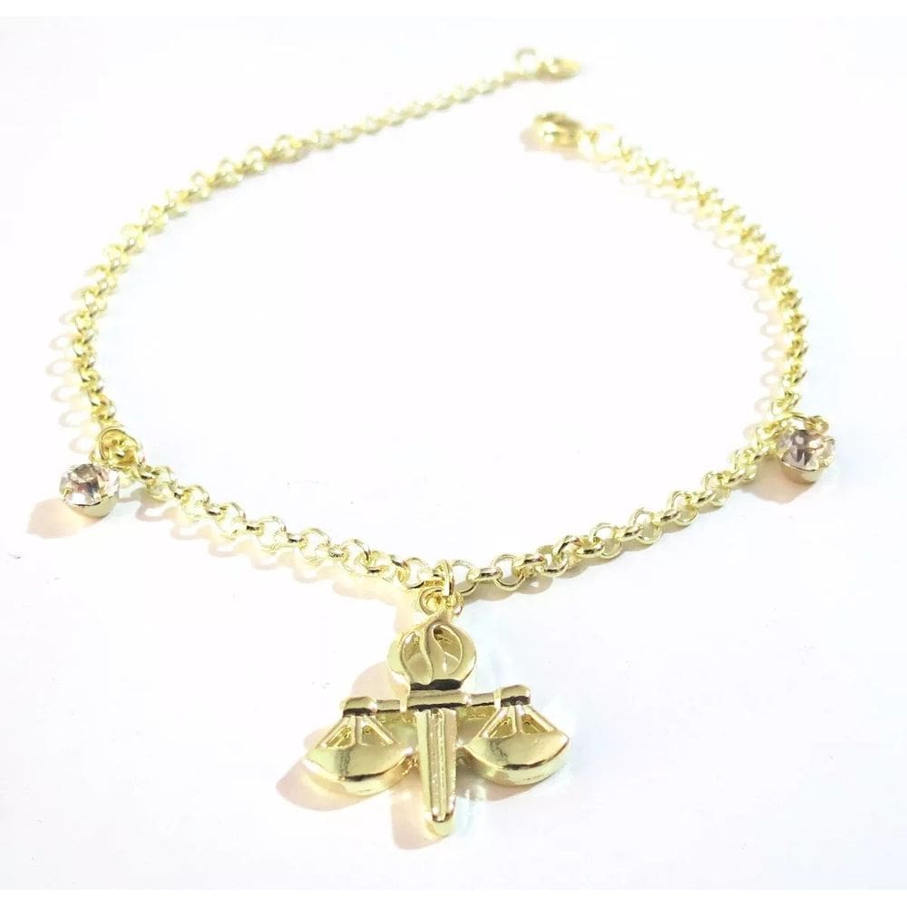 Pulseira Serviço Social Folheado a Ouro 18k