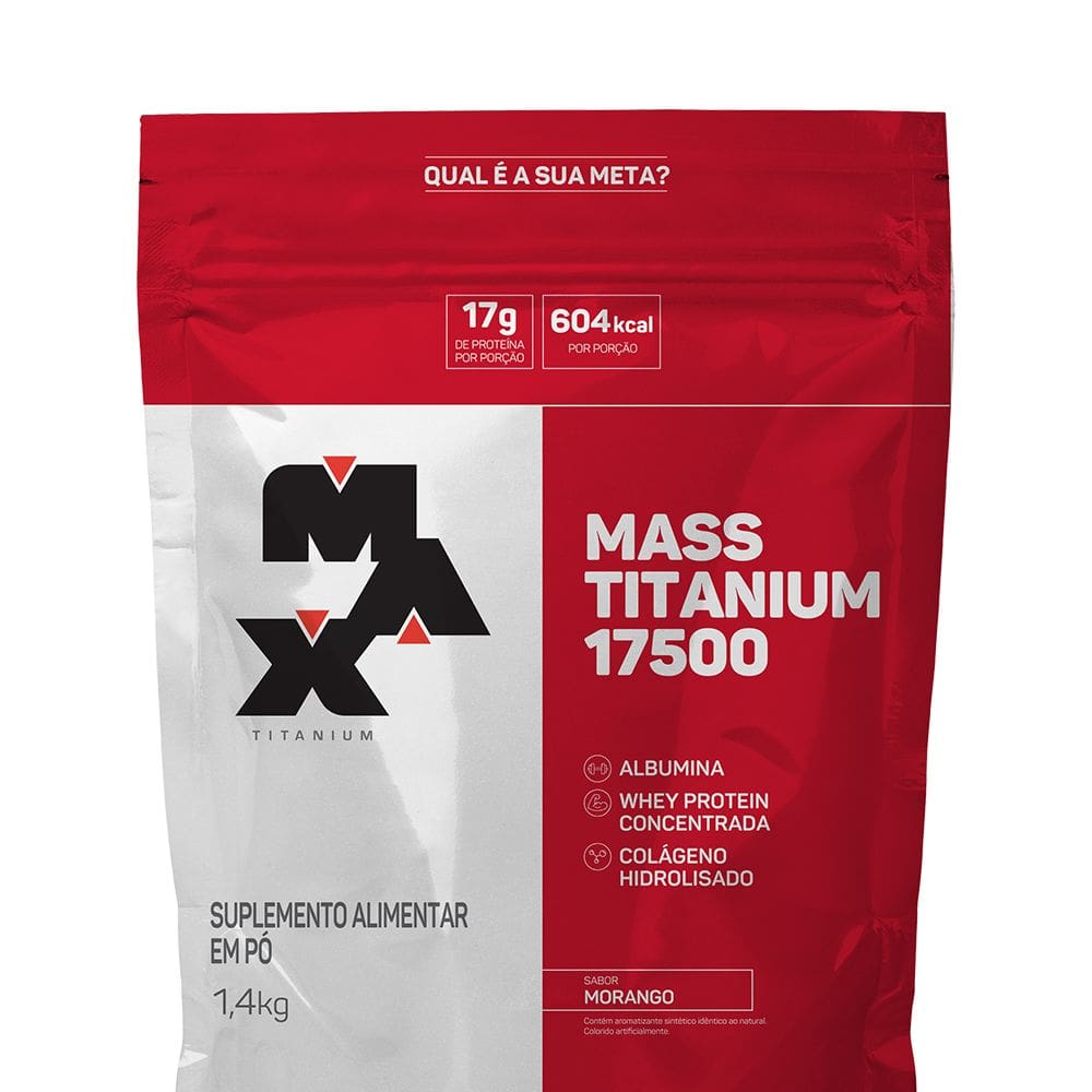 Mass Titanium 17500 Max Titanium (1,4kg) Morango