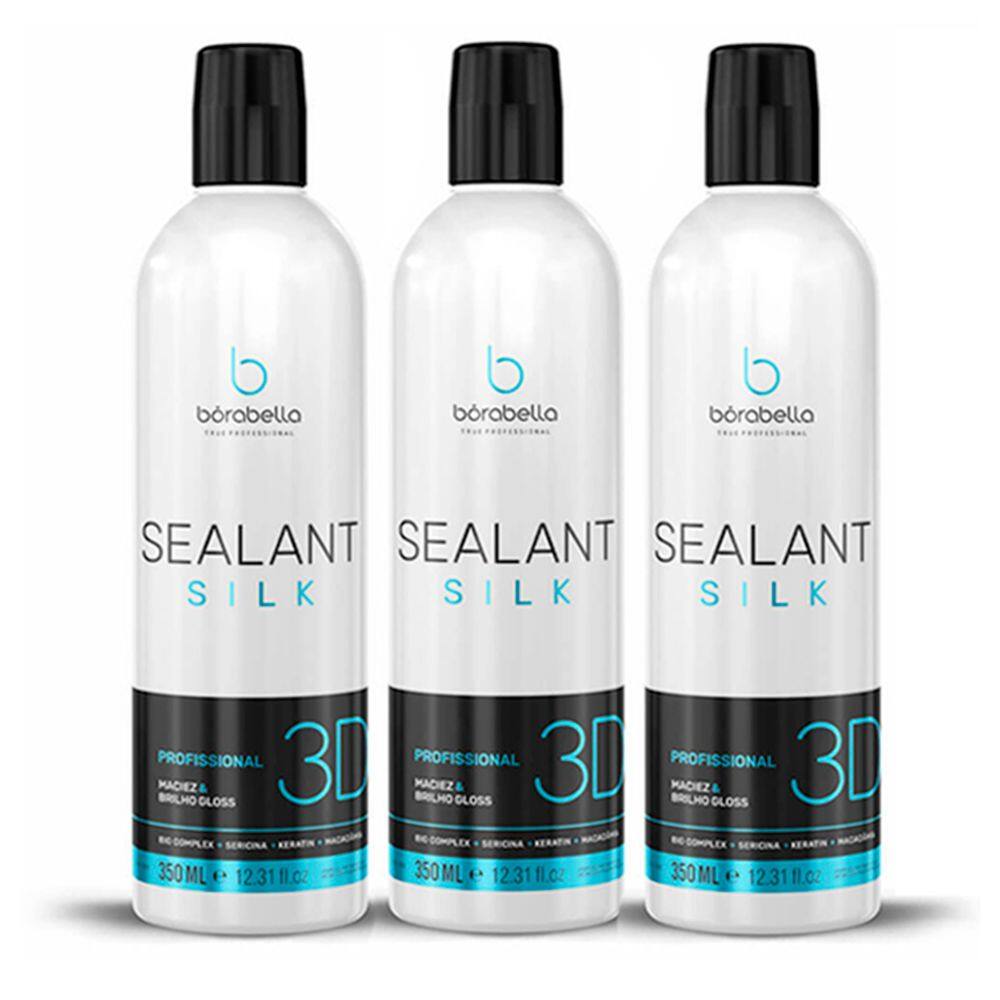 Kit 03 Selagem Sealant Silk 3D Borabella 350ml