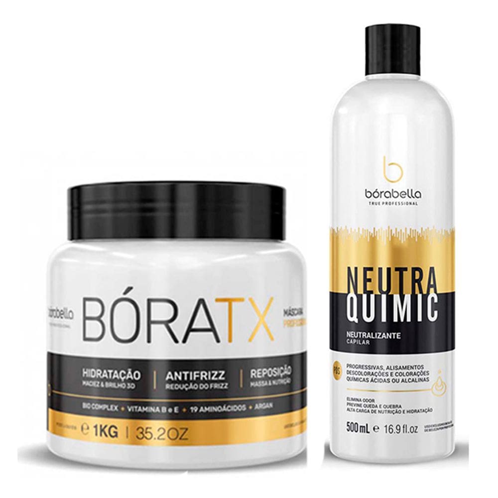 Kit Mascara Bóratx 1kg e Neutraquimic 500ml Borabella