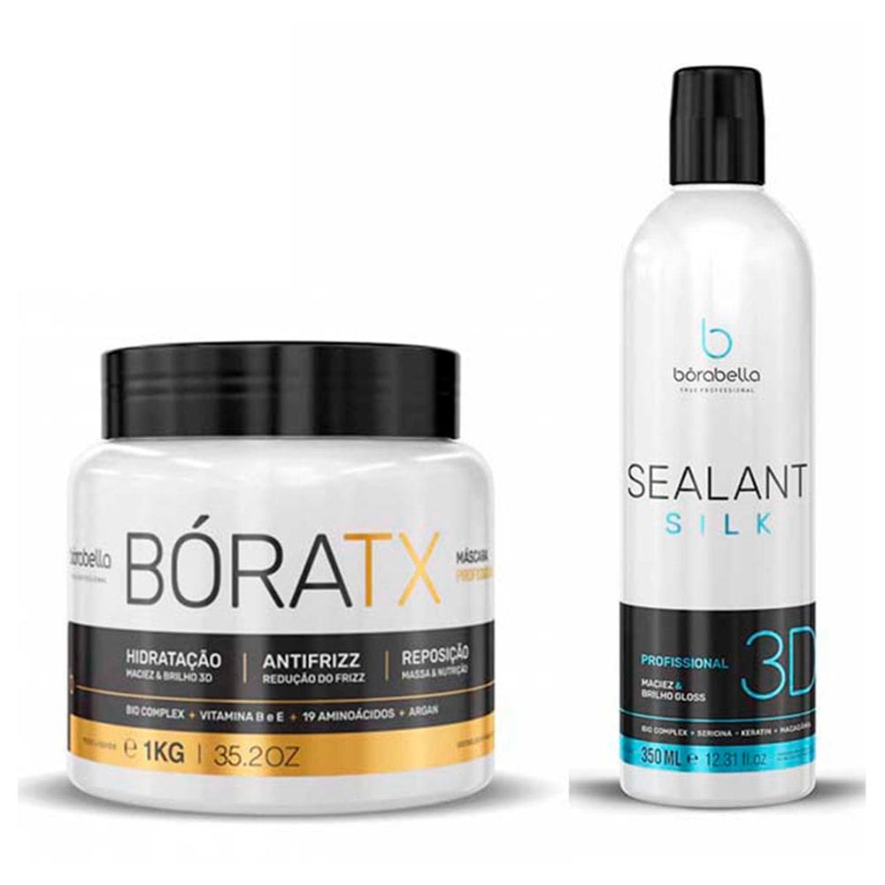 Kit Mascara Bótatx 1kg e Selagem Sealant 3D 350ml Borabella