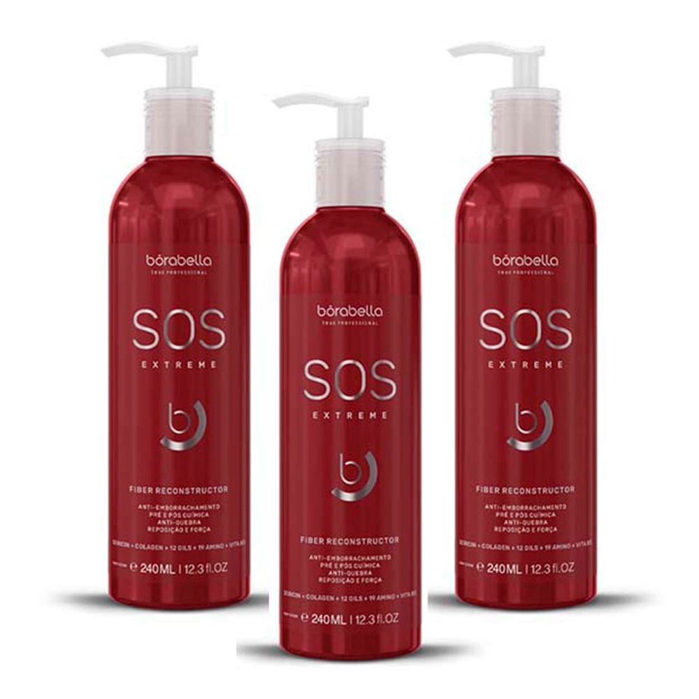 Kit 03 S.O.S Extreme  Borabella 240ml