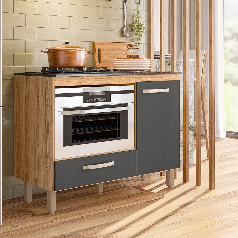 Balcão para Cooktop Fit Freijó Chumboo Nicioli