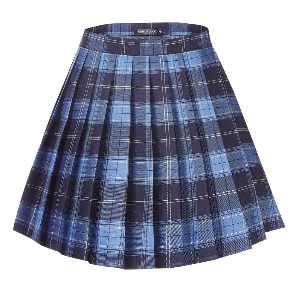 Saia Urban CoCo, uniformes femininos, pregueada, plissada, mini XL