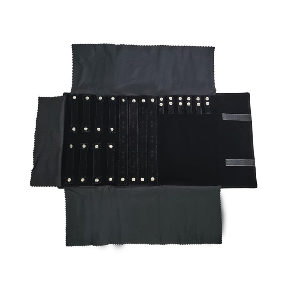 Estojo de joias de viagem Roll Bag Organizer SCIKHEFT Velvet