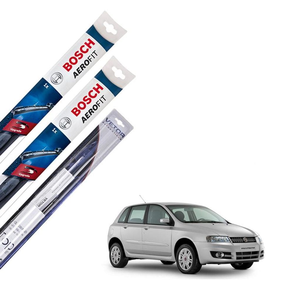 Palheta Dianteira E Traseira Fiat Stilo 2002 2003 2004 2005