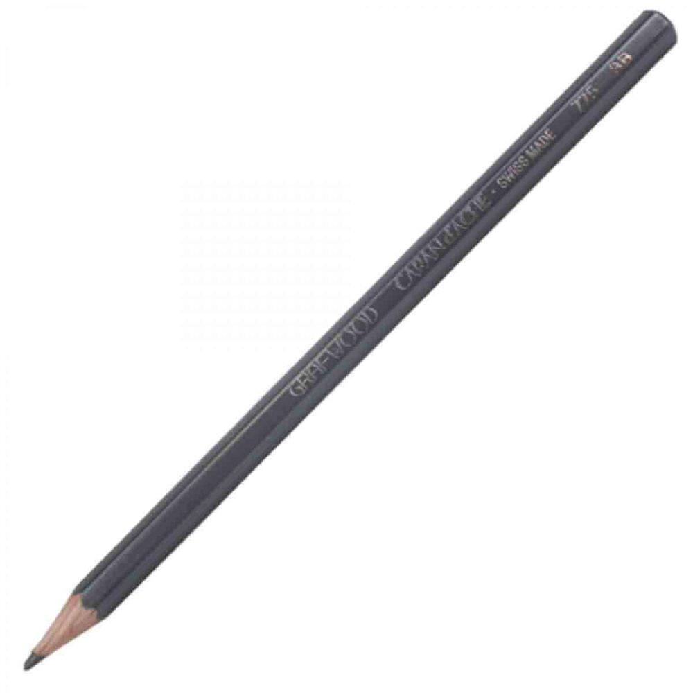 Lapis Grafite Graduado Grafwood 775 Caran D Ache 3B
