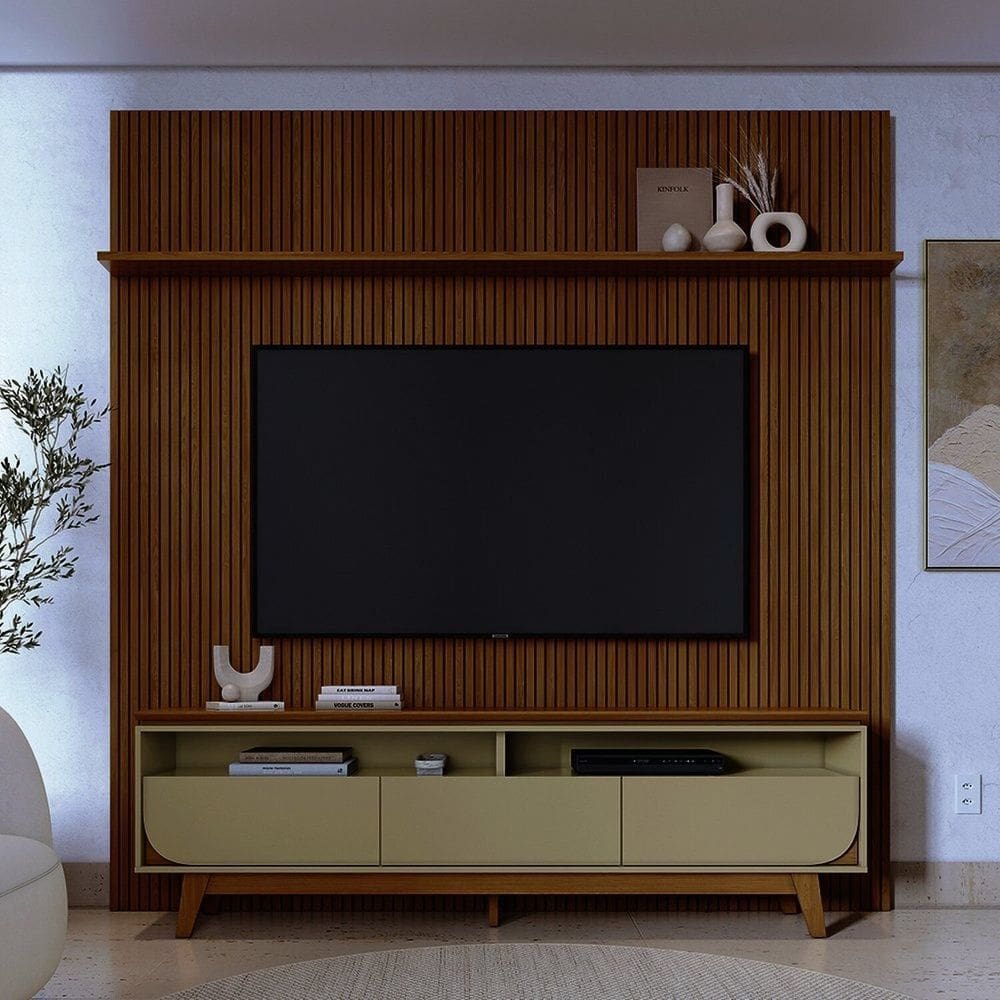 Rack com Painel para Tv até 75 Polegadas Luna Cumuru/Opala