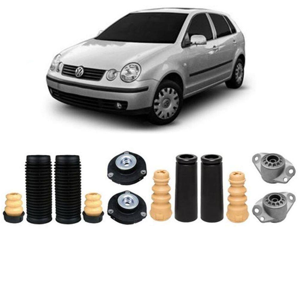 Kit Coxim Batente Dianteiro Traseiro Polo Hatch 2011 2012 13