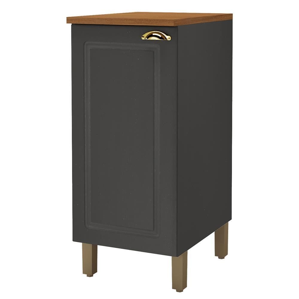 Balcão de Cozinha Firenze 40cm 1 Porta com Tampo MDF - Indékes