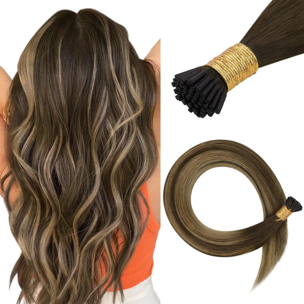 Extensões de cabelo HOTBANANA I Tip 18cm 50g Chocolate Brown